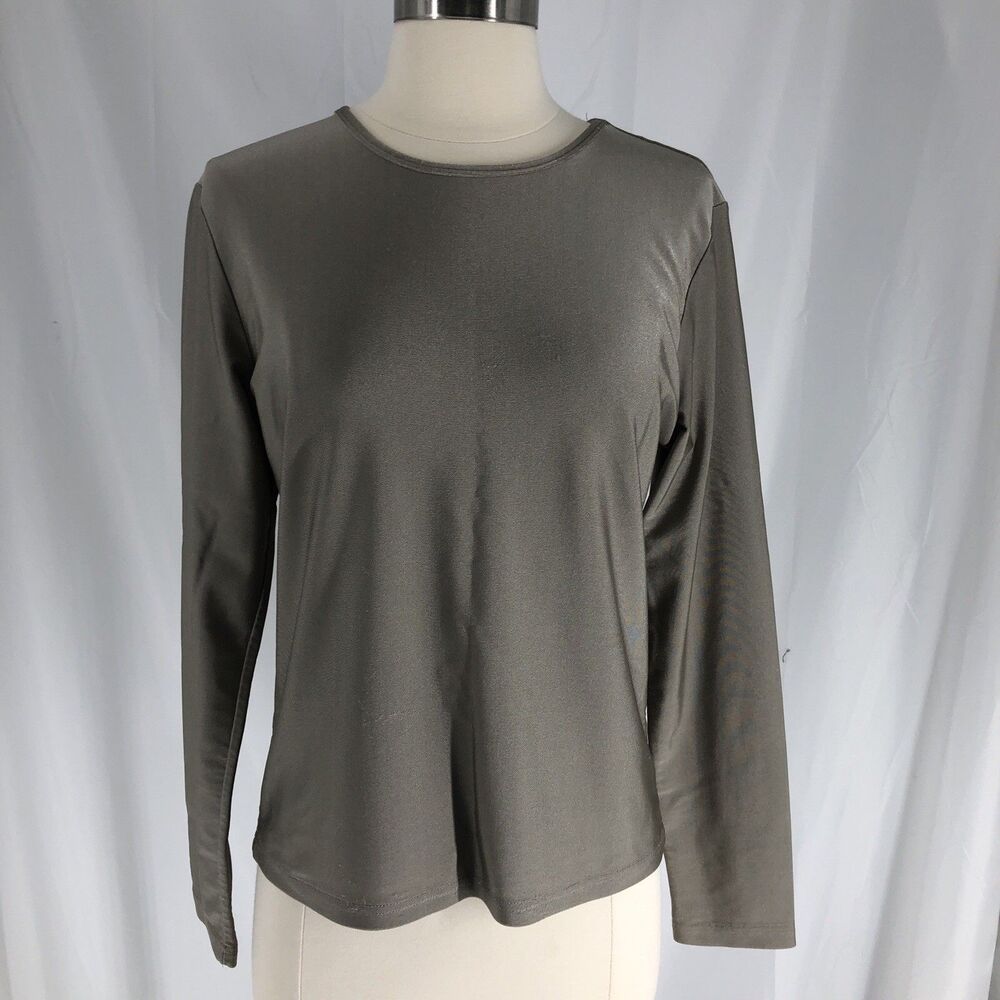 Express Tricot Womens Stretch Long Sleeve Top Large